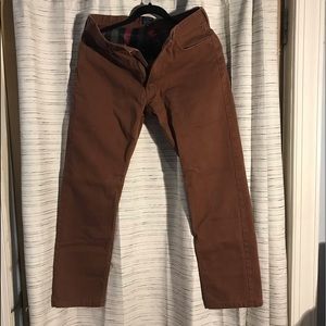 mens lined corduroy pants